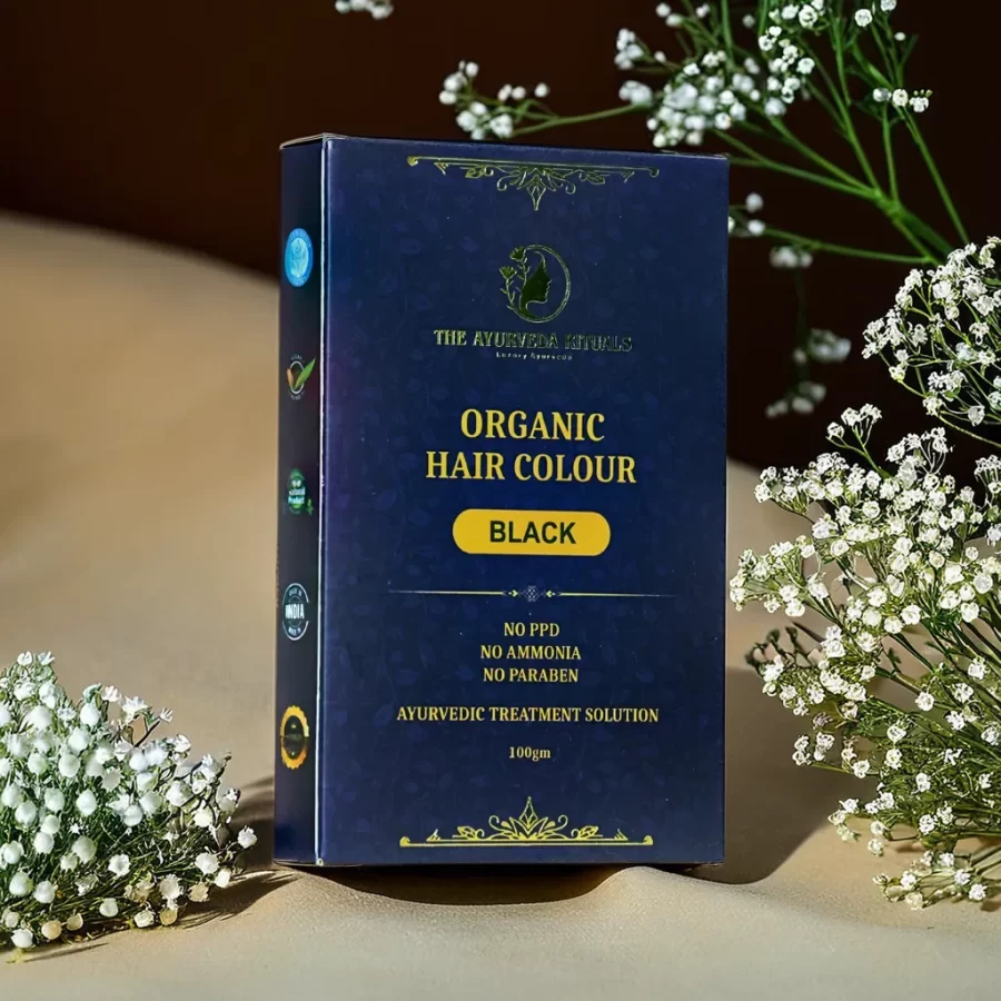 Organic Black Hair Colour (Henna based,No PPD, No Ammonia)