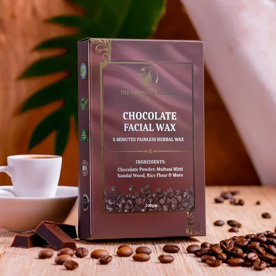Chocolate Facial Wax- 5 Min Painless Face Wax Powder