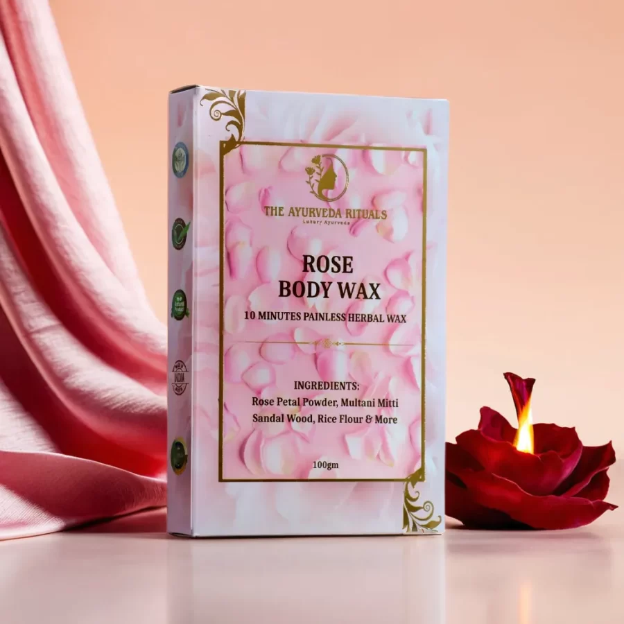 Rose Body Wax Powder - 10 Minute Painless Herbal Wax